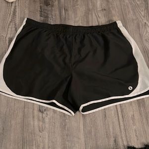 Black and White Running Shorts